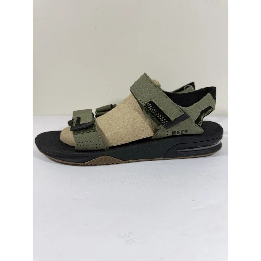Reef Fanning Baja Bottle Opener Strap Sandals Mens 12 EU 45 Green NEW